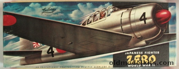 Lindberg 1/48 Japanese Fighter-Mitsubishi A5M2 Zero, 514-79 plastic model kit